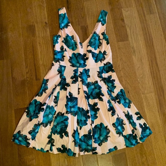 Betsey Johnson Dresses & Skirts - Betsey Johnson | Blue & Pink Floral Dress